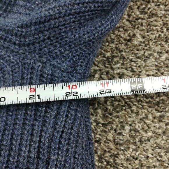 Marine Layer Sweater Long Cabin Knit Cardigan Blue Ombre Cashmere Blend Medium - Picture 7 of 10